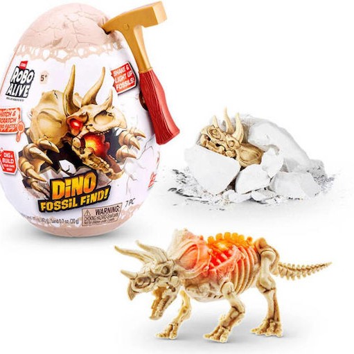 Zuru Παιχνίδι Μινιατούρα Robo Alive Dino Fossil Find Mini Surprise Egg για 3+ Ετών