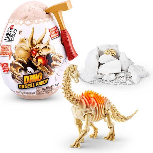 Zuru Παιχνίδι Μινιατούρα Robo Alive Dino Fossil Find Mini Surprise Egg για 3+ Ετών