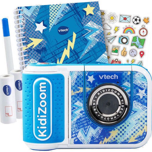 Vtech Kidizoom Print Scrapbook Bundle Παιδική Φωτογραφική Μηχανή με Θερμική Εκτύπωση Μπλε