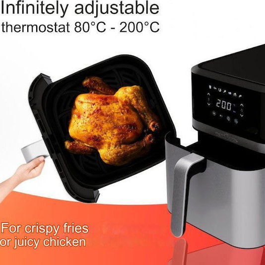 Profi Cook PC-FR Air Fryer 8lt Ασημί