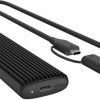 Icy Box Θήκη για Σκληρό Δίσκο M.2 SATA III NVME με σύνδεση SATA / USB 3.1