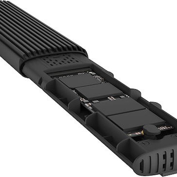 Icy Box Θήκη για Σκληρό Δίσκο M.2 SATA III NVME με σύνδεση SATA / USB 3.1