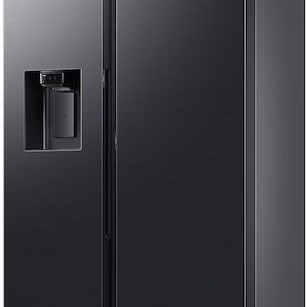 Samsung Ψυγείο Ντουλάπα 640lt Total NoFrost Υ178.4xΠ91.2xΒ72.6εκ. Μαύρο RS80F64KEFEF