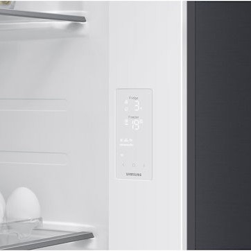 Samsung Ψυγείο Ντουλάπα 640lt Total NoFrost Υ178.4xΠ91.2xΒ72.6εκ. Μαύρο RS80F64KEFEF