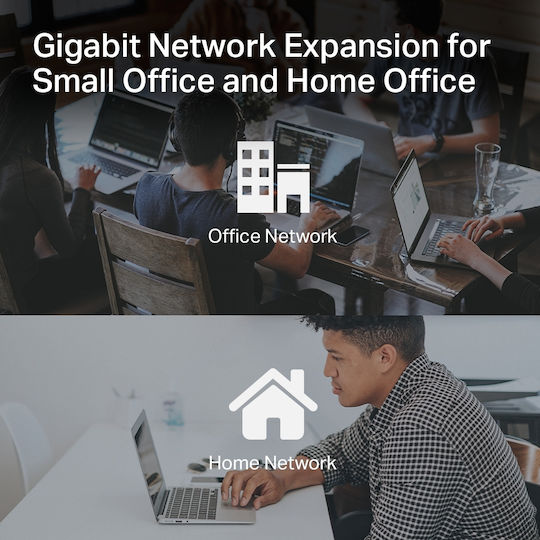 TP-LINK TL-SG108 v6 Unmanaged L2 Switch με 8 Θύρες Ethernet