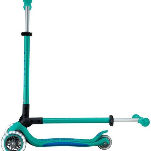 Globber Παιδικό Πατίνι Αναδιπλούμενο Elite Τρίτροχο για 3+ Ετών Πράσινο