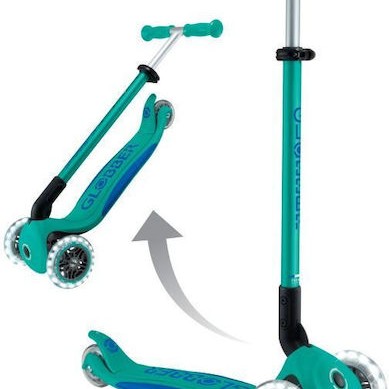 Globber Παιδικό Πατίνι Αναδιπλούμενο Elite Τρίτροχο για 3+ Ετών Πράσινο