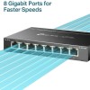TP-LINK TL-SG108E v6 Unmanaged L2 Switch με 8 Θύρες Gigabit (1Gbps) Ethernet