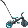 Globber Παιδικό Τρίκυκλο Ποδήλατο Πτυσσόμενο, Μετατρεπόμενο με Χειρολαβή Γονέα & Σκίαστρο Explorer Trike Γαλάζιο