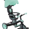 Globber Παιδικό Τρίκυκλο Ποδήλατο Μετατρεπόμενο, με Χειρολαβή Γονέα & Σκίαστρο Mint Green