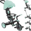 Globber Παιδικό Τρίκυκλο Ποδήλατο Μετατρεπόμενο, με Χειρολαβή Γονέα & Σκίαστρο Mint Green