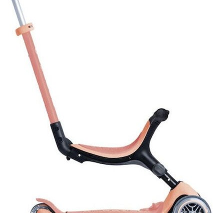 Globber Παιδικό Πατίνι Αναδιπλούμενο GoUp Foldable Plus Τρίτροχο με Κάθισμα για 15+ Μηνών Ροζ