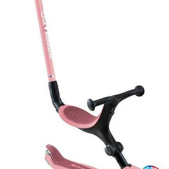 Globber Παιδικό Πατίνι Αναδιπλούμενο Go Up Active Lights Τρίτροχο με Κάθισμα για 15+ Μηνών Ροζ