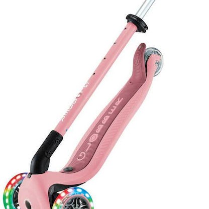 Globber Παιδικό Πατίνι Αναδιπλούμενο Go Up Active Lights Τρίτροχο με Κάθισμα για 15+ Μηνών Ροζ