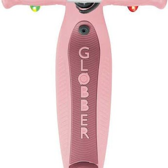 Globber Παιδικό Πατίνι Αναδιπλούμενο Go Up Active Lights Τρίτροχο με Κάθισμα για 15+ Μηνών Ροζ