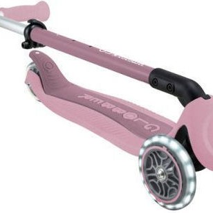 Globber Παιδικό Πατίνι Αναδιπλούμενο Go Up Active Lights Ecologic Τρίτροχο με Κάθισμα για 15 Μηνών Ροζ
