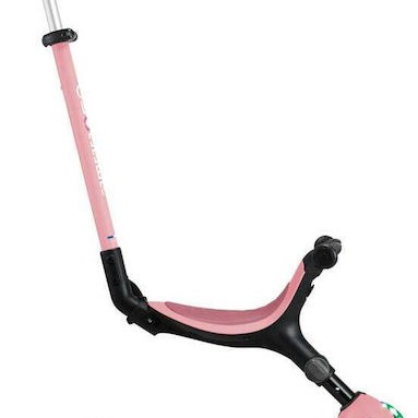 Globber Παιδικό Πατίνι Αναδιπλούμενο Go Up Active Lights 360° Τρίτροχο με Κάθισμα Pastel Pink