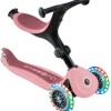 Globber Παιδικό Πατίνι Αναδιπλούμενο Go Up Active Lights 360° Τρίτροχο με Κάθισμα Pastel Pink