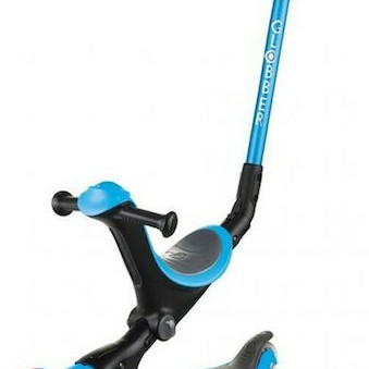 Globber Παιδικό Πατίνι Αναδιπλούμενο Go-Up Deluxe Lights Τρίτροχο με Κάθισμα για 3+ Ετών Μπλε