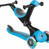 Globber Παιδικό Πατίνι Αναδιπλούμενο Go-Up Deluxe Lights Τρίτροχο με Κάθισμα για 3+ Ετών Μπλε