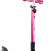 Globber Παιδικό Πατίνι Αναδιπλούμενο Go.Up Deluxe Fantasy Lights Τρίτροχο με Κάθισμα για 3+ Ετών Ροζ