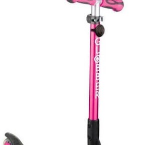 Globber Παιδικό Πατίνι Αναδιπλούμενο Go.Up Deluxe Fantasy Lights Τρίτροχο με Κάθισμα για 3+ Ετών Ροζ
