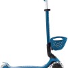 Globber Παιδικό Πατίνι Αναδιπλούμενο Go.Up Baby Lights 360 Τρίτροχο με Κάθισμα για 15+ Μηνών Dark Blue