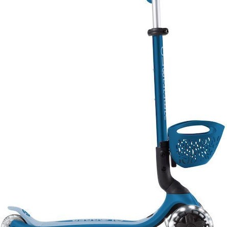 Globber Παιδικό Πατίνι Αναδιπλούμενο Go.Up Baby Lights 360 Τρίτροχο με Κάθισμα για 15+ Μηνών Dark Blue