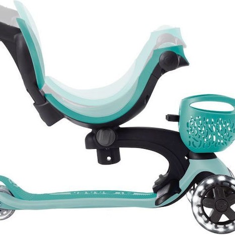 Globber Παιδικό Πατίνι Go.Up Baby Lights 360 Τρίτροχο με Κάθισμα για 15+ Μηνών Mint