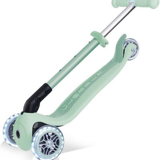 Globber Παιδικό Πατίνι Αναδιπλούμενο Foldable Lights Ecologic Τρίτροχο για 2+ Ετών Πράσινο