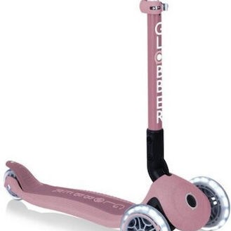 Globber Παιδικό Πατίνι Αναδιπλούμενο Foldable Lights Ecologic Τρίτροχο για 2+ Ετών Λιλά