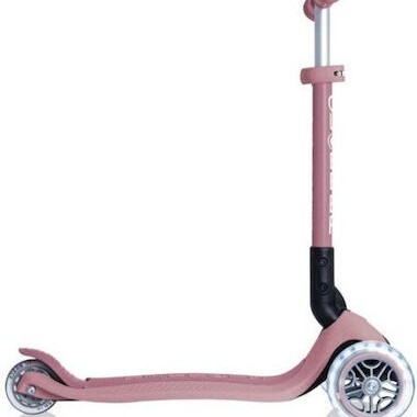 Globber Παιδικό Πατίνι Αναδιπλούμενο Foldable Lights Ecologic Τρίτροχο για 2+ Ετών Λιλά