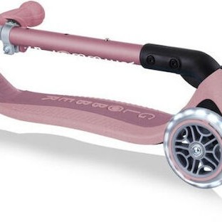Globber Παιδικό Πατίνι Αναδιπλούμενο Foldable Lights Ecologic Τρίτροχο για 2+ Ετών Λιλά