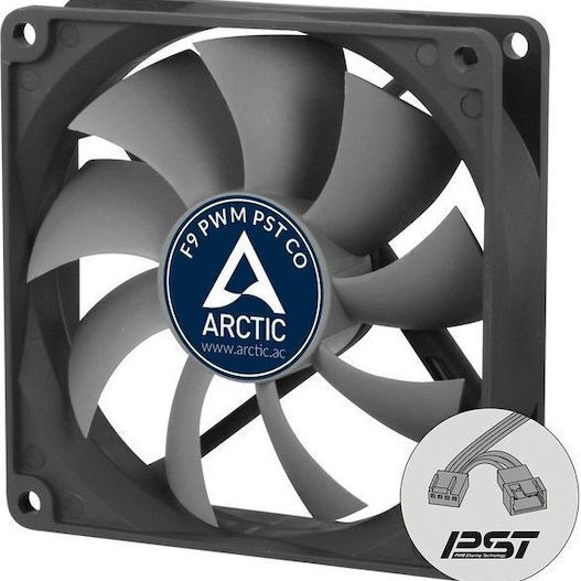 Arctic P9 PWM PST Case Fan 92mm με Χωρίς Led Φωτισμό και Σύνδεση 4-Pin