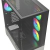 Sharkoon AK7 ARGB Gaming Midi Tower Κουτί Υπολογιστή με Πλαϊνό Παράθυρο Μαύρο