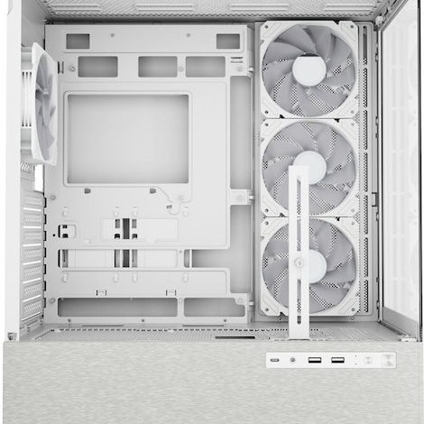 Sharkoon AK7 ARGB Gaming Midi Tower Κουτί Υπολογιστή με Πλαϊνό Παράθυρο Λευκό