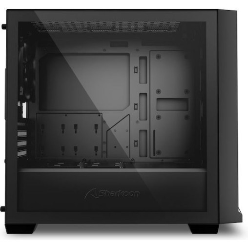 Sharkoon J1000 ARGB Gaming Mini Tower Κουτί Υπολογιστή με Πλαϊνό Παράθυρο Μαύρο