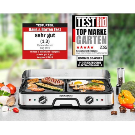 Rommelsbacher Επιτραπέζια Ηλεκτρική Ψησταριά 2000W