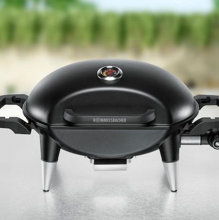 Rommelsbacher Επιτραπέζια Ηλεκτρική Ψησταριά Σχάρας 2200W με Καπάκι και Ρυθμιζόμενο Θερμοστάτη