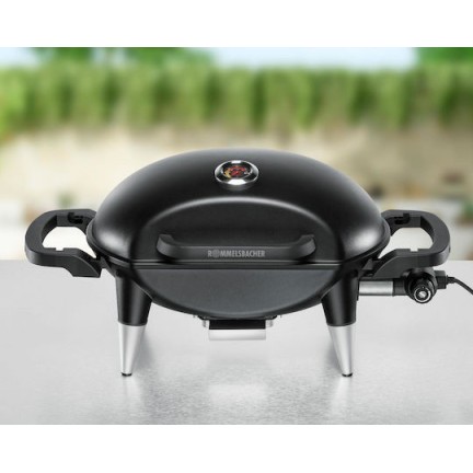 Rommelsbacher Επιτραπέζια Ηλεκτρική Ψησταριά Σχάρας 2200W με Καπάκι και Ρυθμιζόμενο Θερμοστάτη