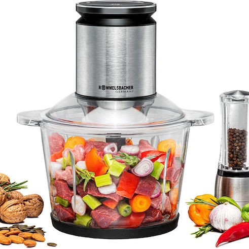 Rommelsbacher Πολυκόπτης Multi 800W με Δοχείο 2.7lt Inox