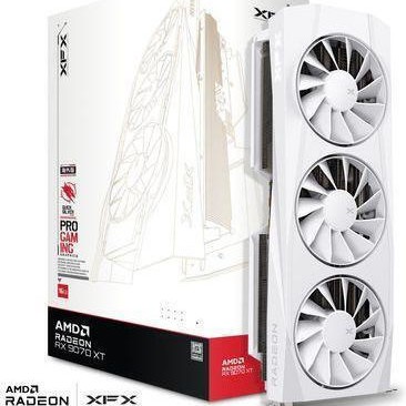 XFX Radeon RX 9070 XT 16GB GDDR6 Quicksilver White Κάρτα Γραφικών