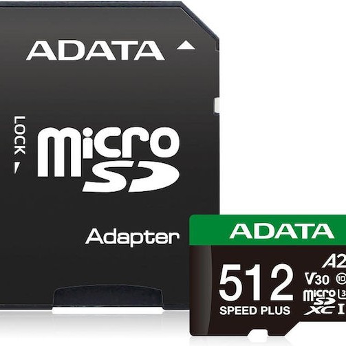 Adata microSDXC 512GB Class 10 U3 V30 A2