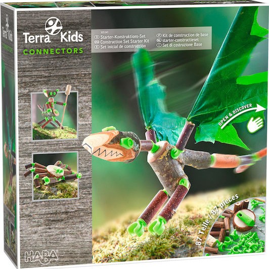 Haba Παιχνίδι Κατασκευών Ξύλινo Terra Kids Connectors Construction Set Starter Kit για Παιδιά 8+ Ετών