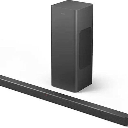 Philips 320w 2.1 Bluetooth Soundbar 2.1 Bluetooth και HDMI 320W με Ασύρματο Subwoofer και Τηλεχειριστήριο Γκρι