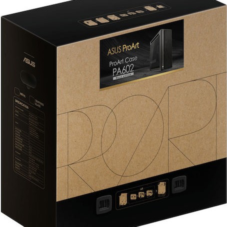 Asus ProArt PA602 Gaming Midi Tower Κουτί Υπολογιστή με Πλαϊνό Παράθυρο Wood Edition