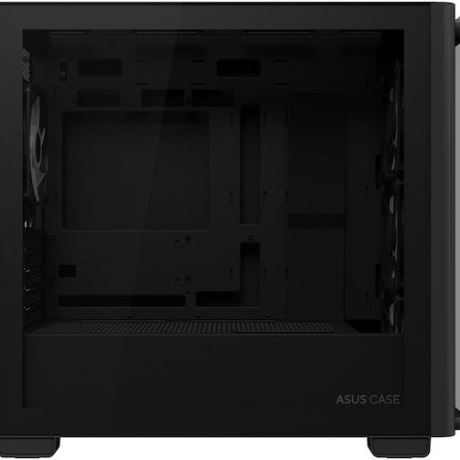 Asus A23 Plus Gaming Midi Tower Κουτί Υπολογιστή με Πλαϊνό Παράθυρο και RGB Φωτισμό Μαύρο