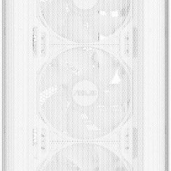 Asus A21 PLUS TG Gaming Midi Tower Κουτί Υπολογιστή με Πλαϊνό Παράθυρο και RGB Φωτισμό Λευκό