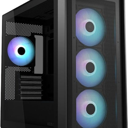 Asus A21 PLUS Mini Tower Κουτί Υπολογιστή με Πλαϊνό Παράθυρο Μαύρο