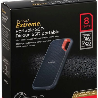 Sandisk Extreme USB 3.2 / USB-C Εξωτερικός SSD 8TB 2.5